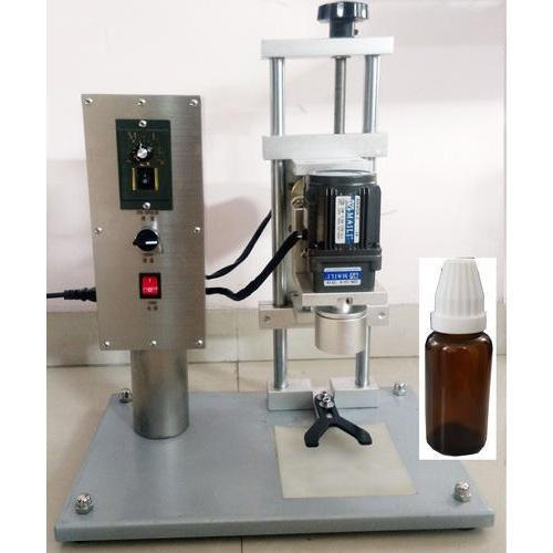 Screw Capping Machine - Stainless Steel, Semi-Automatic, Silver | Rust Proof, Highly Efficient, Less Power Consumable, 220V / 110V, 6 Months Warranty