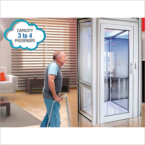 Home Elevator - Glass & Steel Build | Variable Dimensions, 3-4 Passenger Capacity, 0.15 M/s Speed, En81-21 Safety Compliant