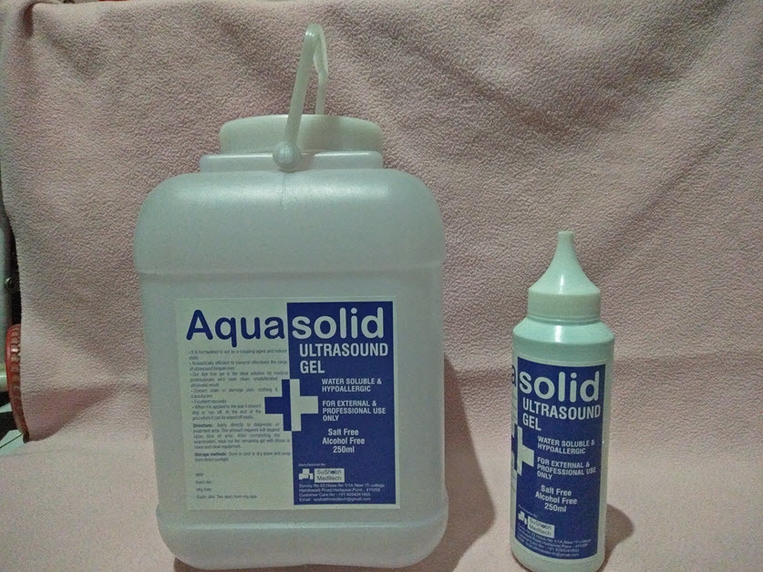 Ultrasound Gel - 250ml Bottle, Sky Blue, Fragrance And Color Free, Ideal For Diagnostic And Therapeutic Use