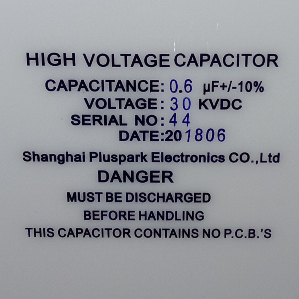 30kv 600nf High Voltage Capacitor Application: Power