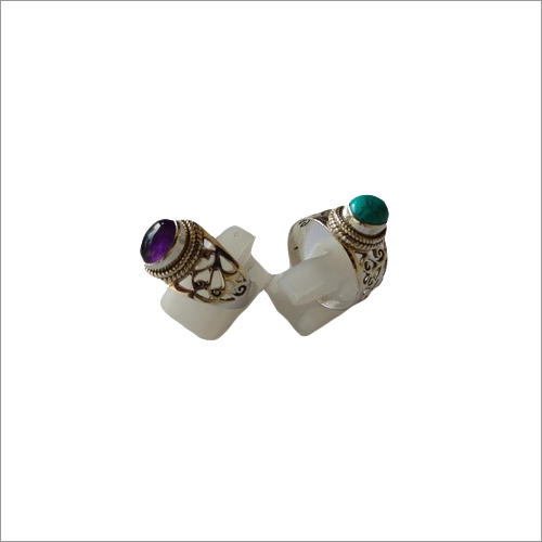 Amethyst And Turquoise Ring