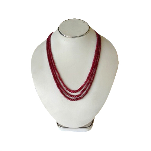 African Ruby Beads - Coral Round Beads | 3-4mm Size, Vibrant Red Color, Ideal for Jewelry Making and Crafting