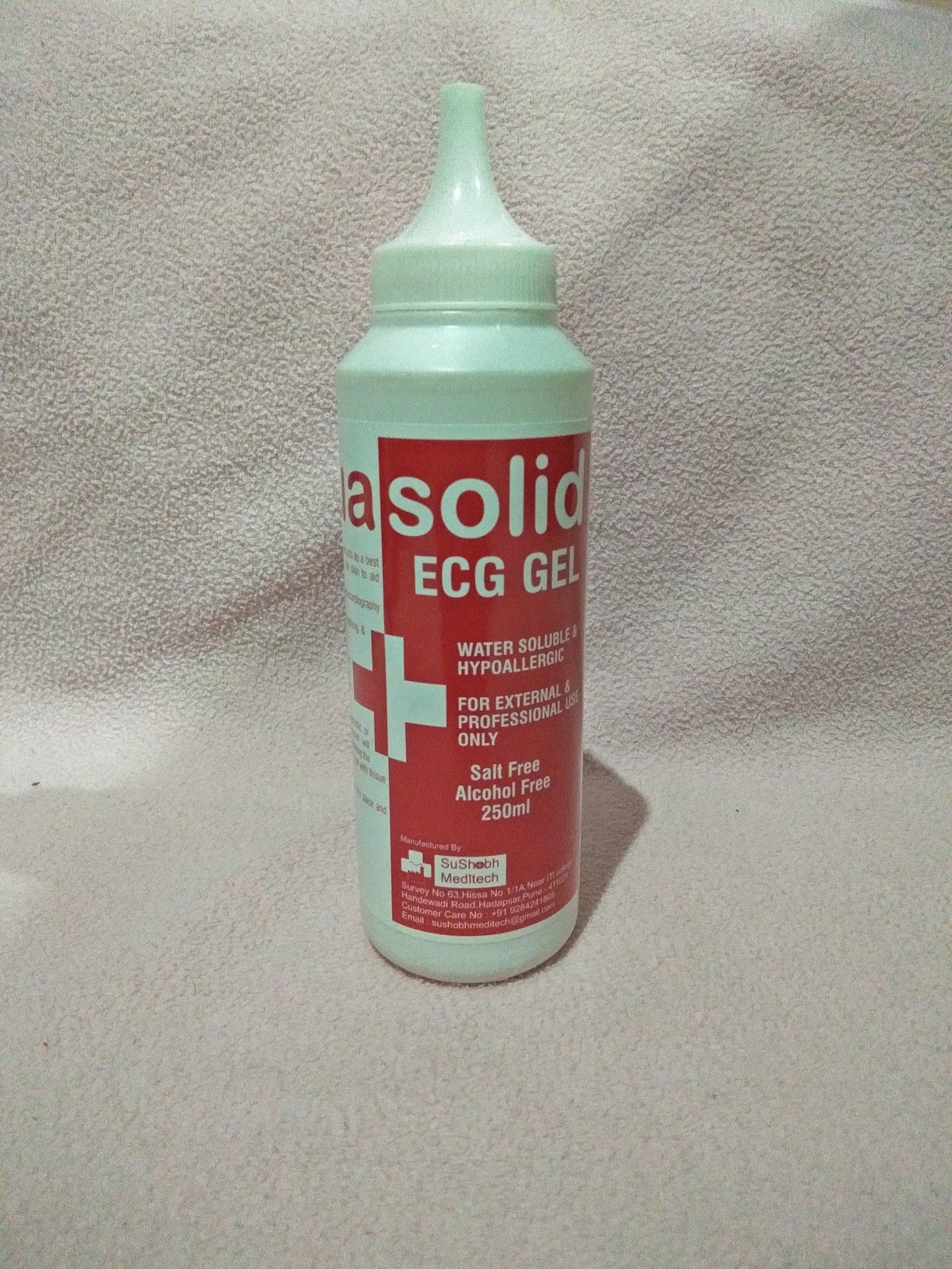 Aqua Solid Ecg Gel