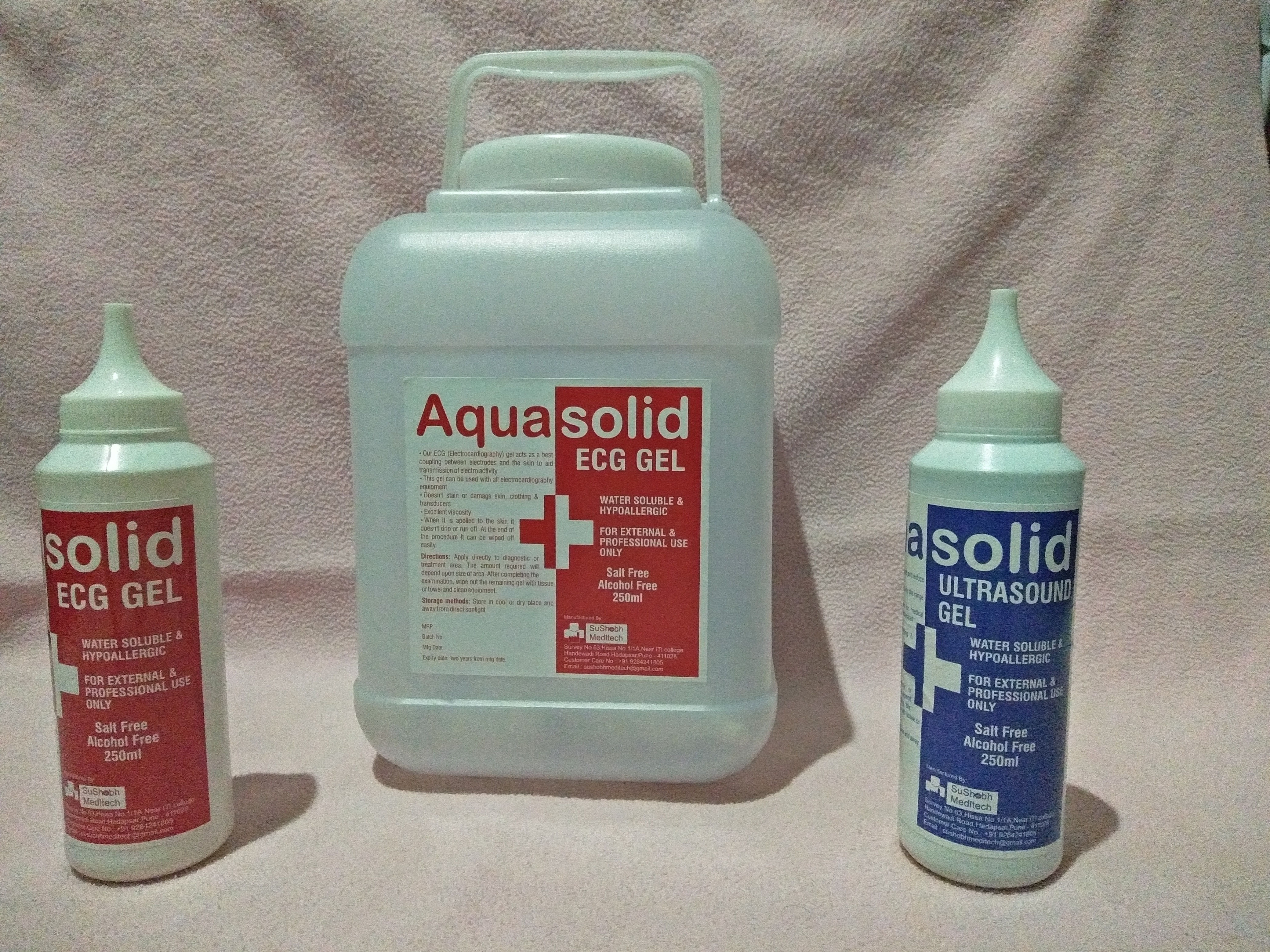 Aqua Solid Ecg Gel