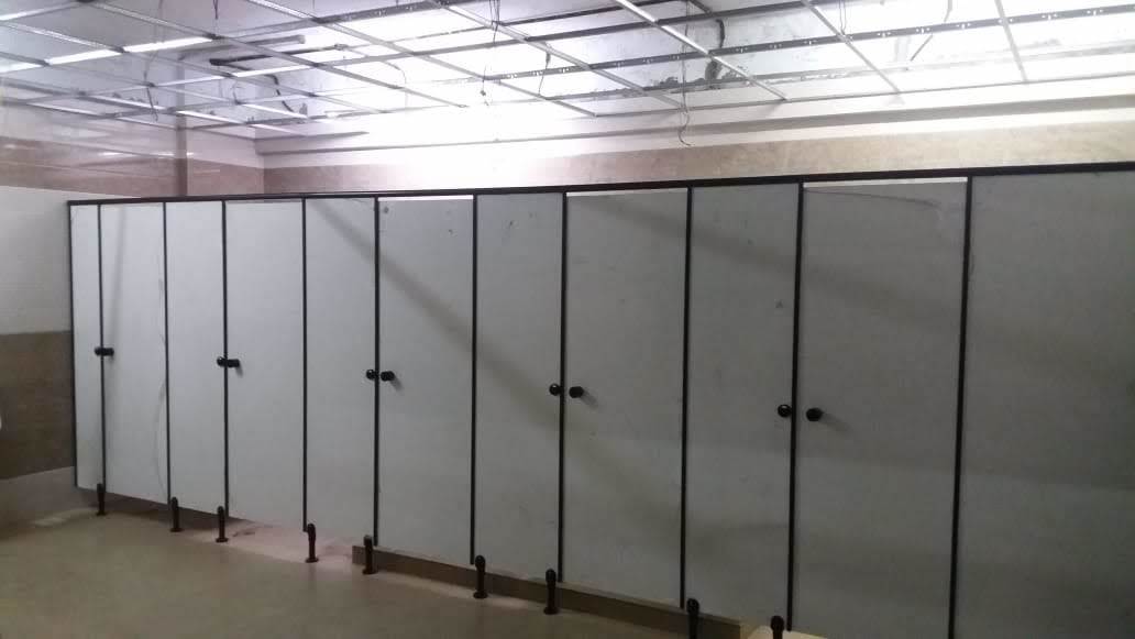 Rectangular Toilet Cubicle Steel Partition
