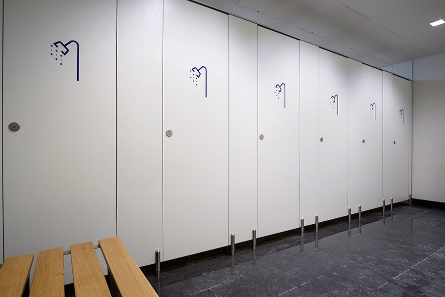 Rectangular Toilet Cubicle Steel Partition