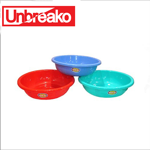 लाल न टूटने वाला प्लास्टिक तसला