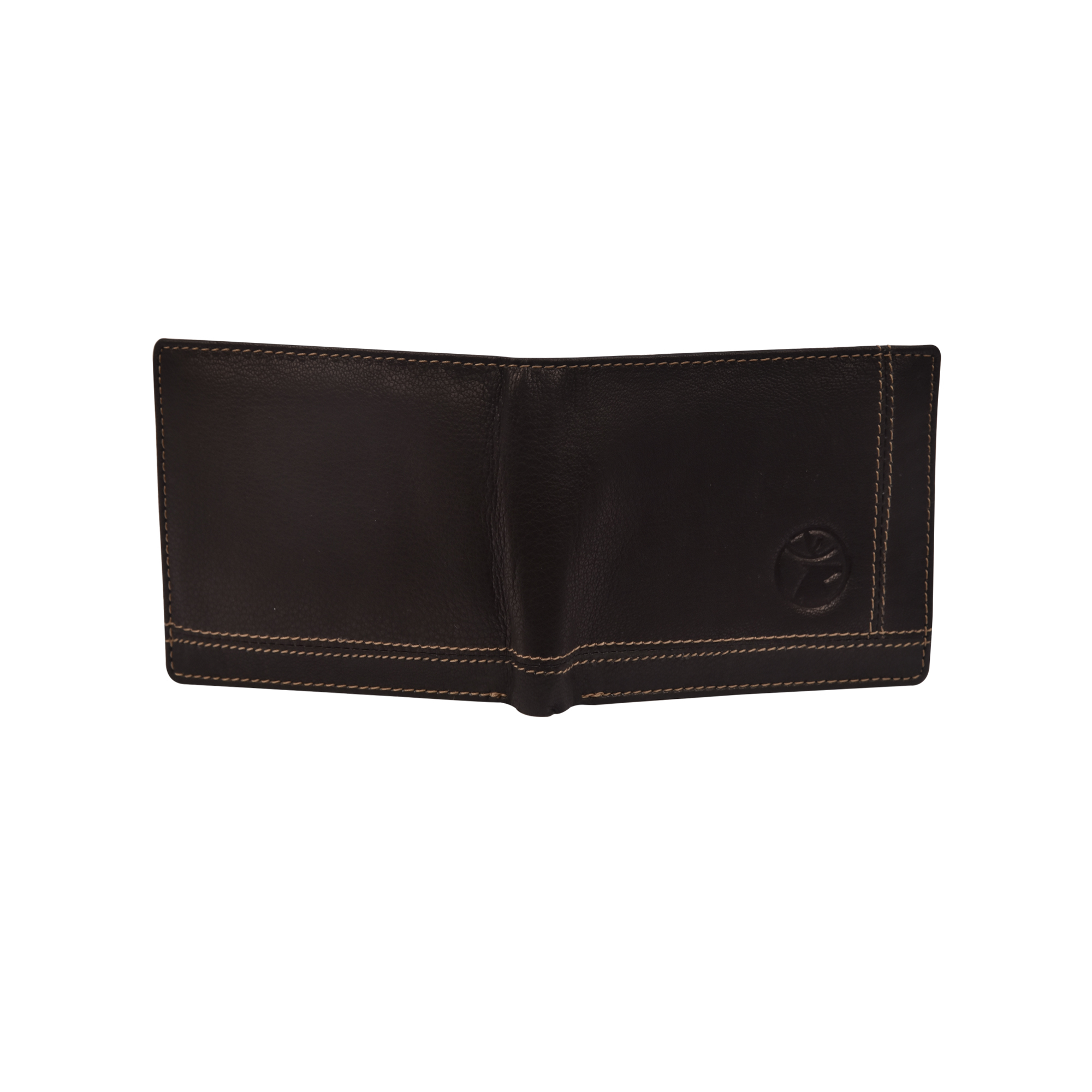 Mens Stitch Design Leather Wallet - Goat Leather, 11.5 X 9.5 X 2.76 Cm, Black | Rfid Blocking, 9 Card Slots, Coin Pocket, 2 Secret Pockets