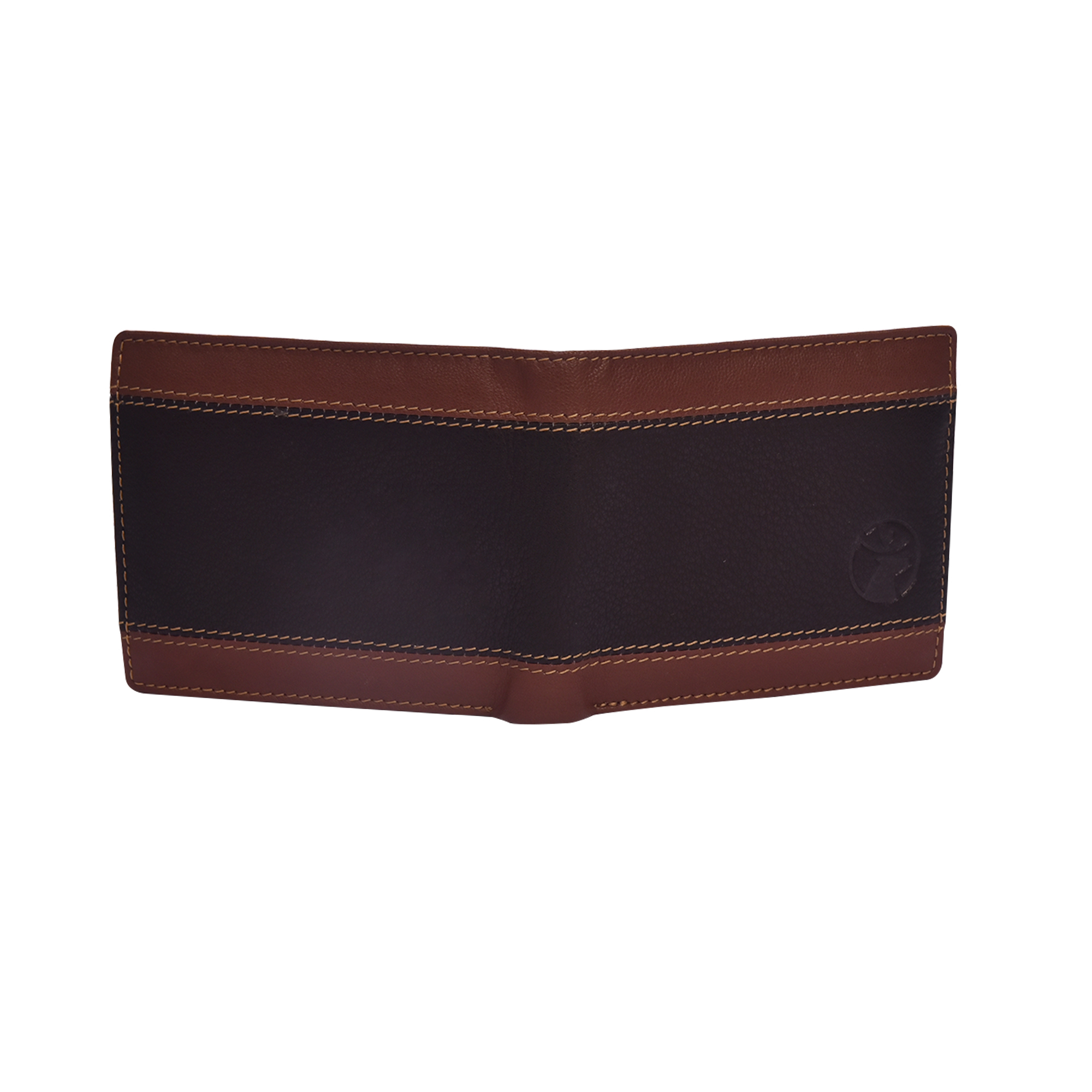 Men's Bi Fold Wallet - Genuine Goat Leather, 11.5 X 9.2 X 2 Cm, Black And Brown | Rfid Blocking, 4 Card Slots, Coin Pocket, Gift Boxed