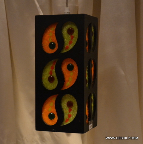 Black Decorative Handmade Glass Wall Hanging
