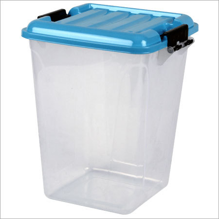 Lockable Plastic Storage Container - Plastic, Rectangle Shape , High Strength and Durability, Excellent Color Fastness, Versatile for Food Storage