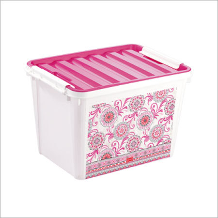 Titan Big Vintage Mosaic Design - Rectangle Plastic Food Container | Elegant Mosaic Pattern for Stylish Food Storage and Organization