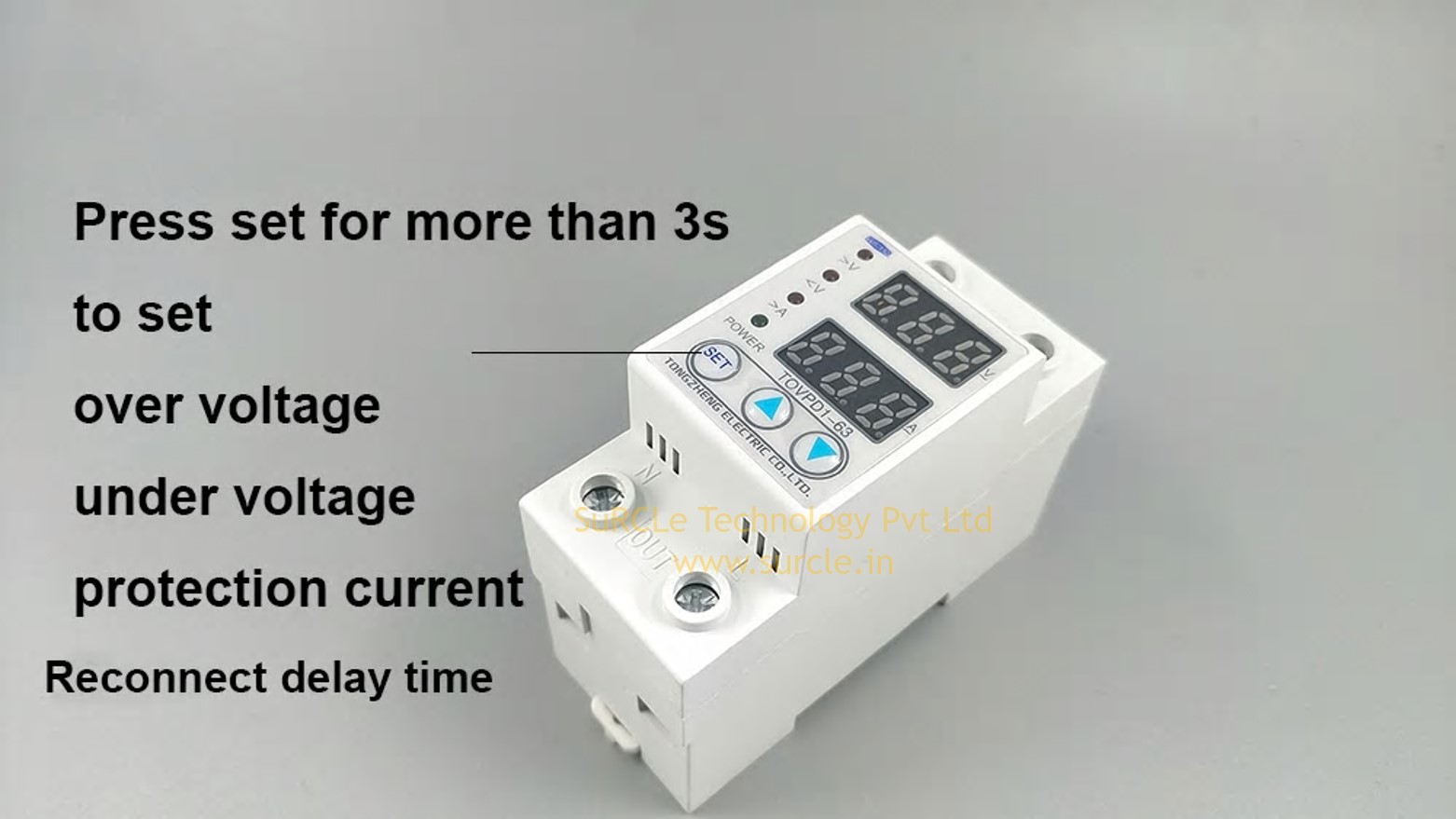Xlpe Tomzn Adjustable 60a 230v Ac Under Voltage And Over Voltage Protector