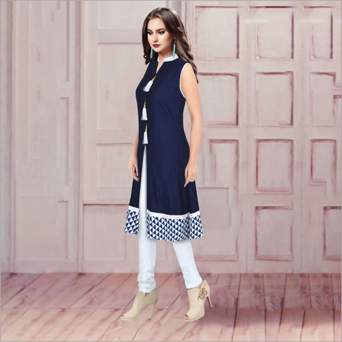 Ladies Coloured Long Kurti