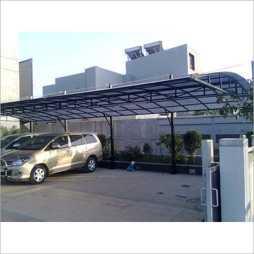 Black And White Tensile Parking Shed
