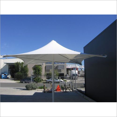 White Polyester Tensile Umbrella