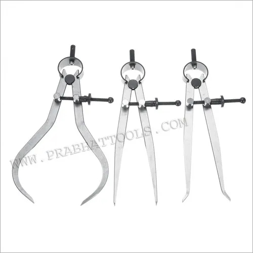 Spring Caliper - Steel Material, Sizes 3-72 Inches | Silver Color, Accurate Measurement Tool for Inside, Outside & Dividers Usage
