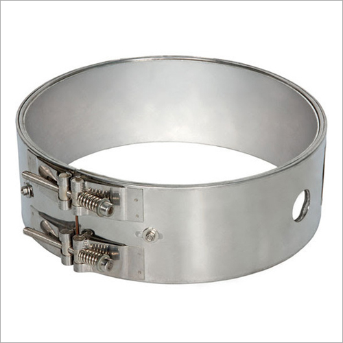 Mica Band Heater - Stainless Steel, Portable Design, Silver Finish | Maximum Sheath Temperature 900°F, Accommodates Cutouts and Holes