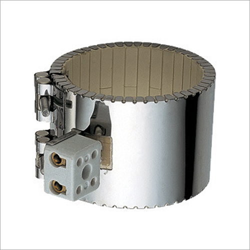 Ceramic Band Heater - Ceramic, 220 Volt, Single Phase to 3 Phase Watt, Silver | Energy Efficient, Built-in Thermal Insulation, Easy to Install