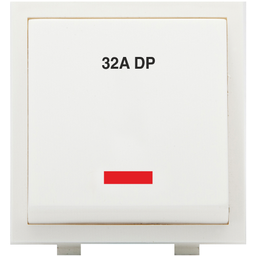 Pressfit Xuv Broad One Modular Switches - Plastic Material, 16 Amp Current Rating, White Color | Elegant Design, Spark Shield Protected, Screwless Installation