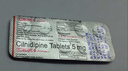 Cilnidipine Tablets - 5 mg Dosage | Promote Blood Supply, Suitable for Adults, Children, Teenagers, Women, Store in Dry Place