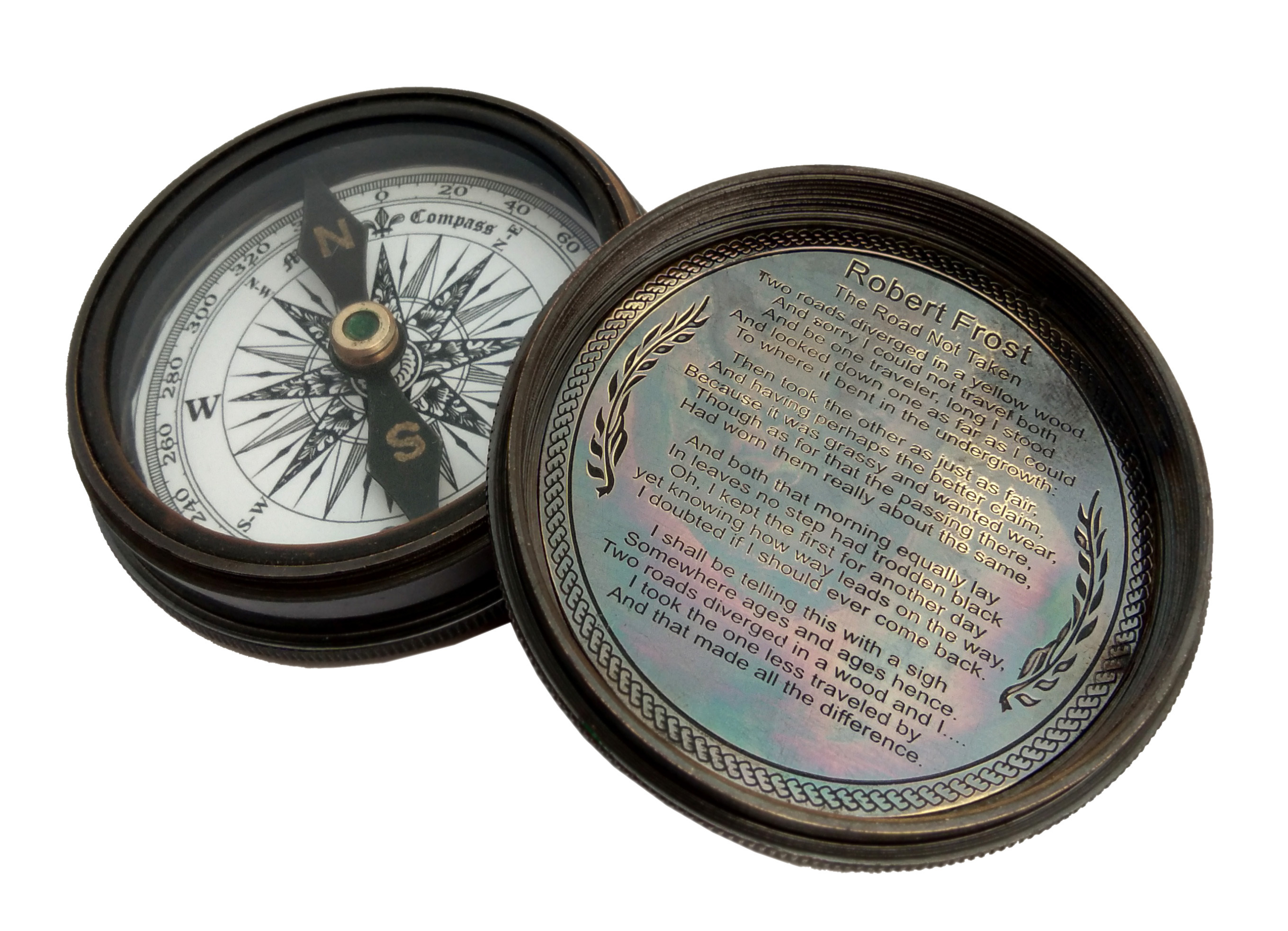 Brass Pocket Compass