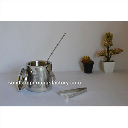 सिल्वर डबल वॉल बकेट