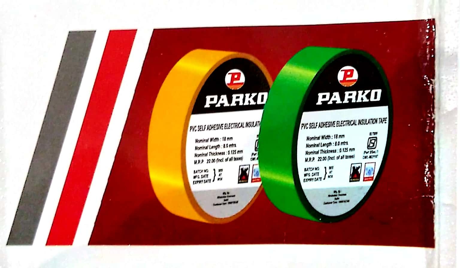 Pvc Tape - Pvc, 16-18 Mm X 6.5-8 M, Black, Red, Green, White, Yellow, Orange, Blue, Violet, Sky Blue | High Insulation Resistance, Waterproof, Fire Proof