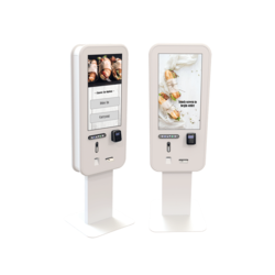 21.5 Inch Interactive Restaurant Kiosk - 500 cd/m² Brightness, 5 ms Response Time | Enhance Sales with Custom Up-Selling, Secure Cashless Payments, Customizable User Interface