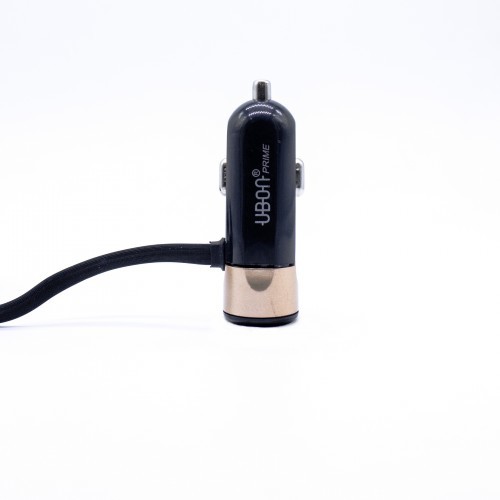 Ubon Ch-2209 Car Charger With 2 In 1 Cable