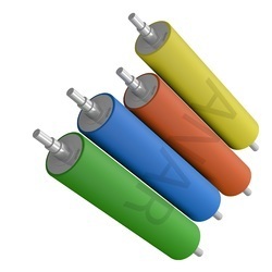 सिल्वर रबर कोटेड रोलर्स