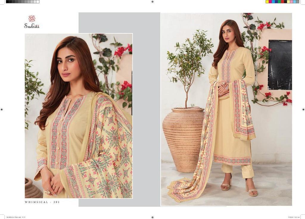 Green Unstitched Salwar Suit