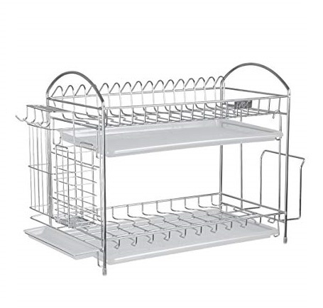 Corporate Overseas Steel 3 Tier Shoe Rack Silver No Assembly Required