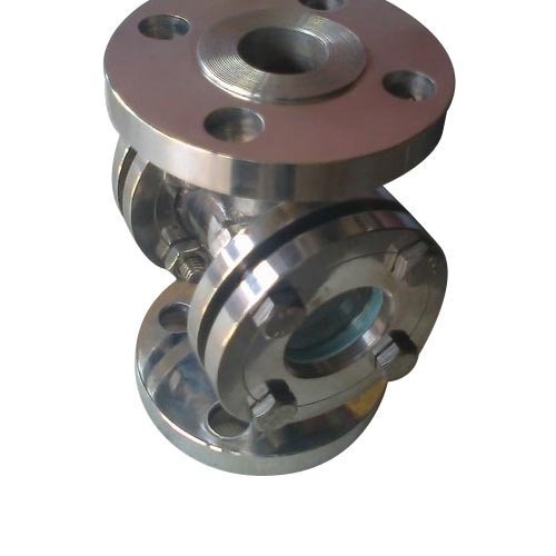 Double Window Sight Flow Indicator - Stainless Steel/ms/ss 316, Temperature Range 250-300°c, Analog Display | For Industrial Use, Silver Color, Weight 500-1000 Grams, Pressure 25-30 Kg/cm2