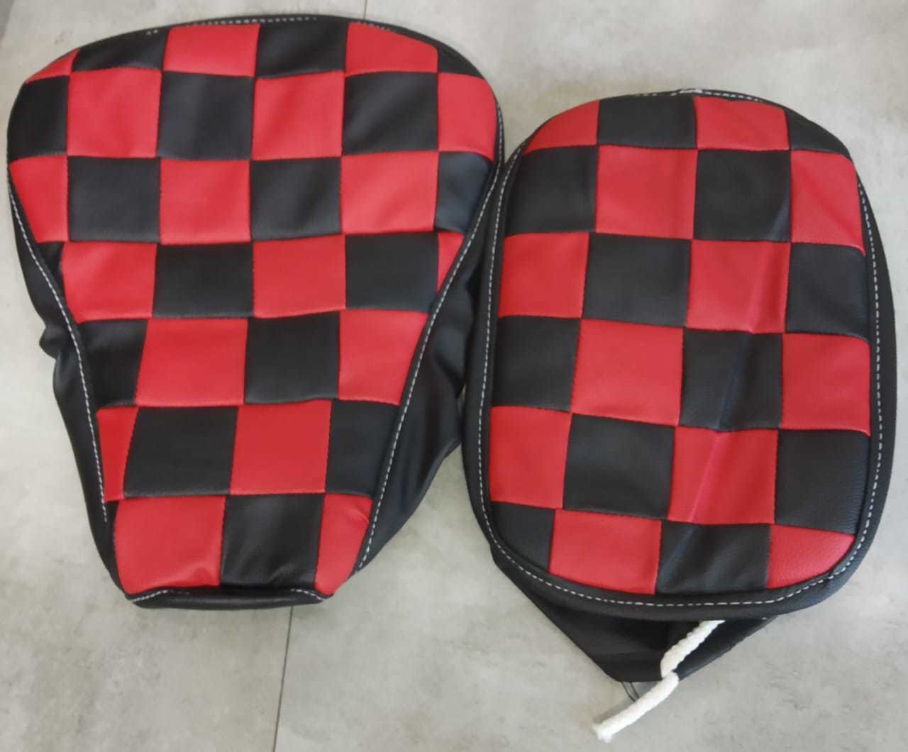 Leather Touch Seat Covers - Pu Leather Foam, Compatible With Royal Enfield Classic Double Seat Model, Available In Multiple Varieties And Colors For Enhanced Style And Comfort