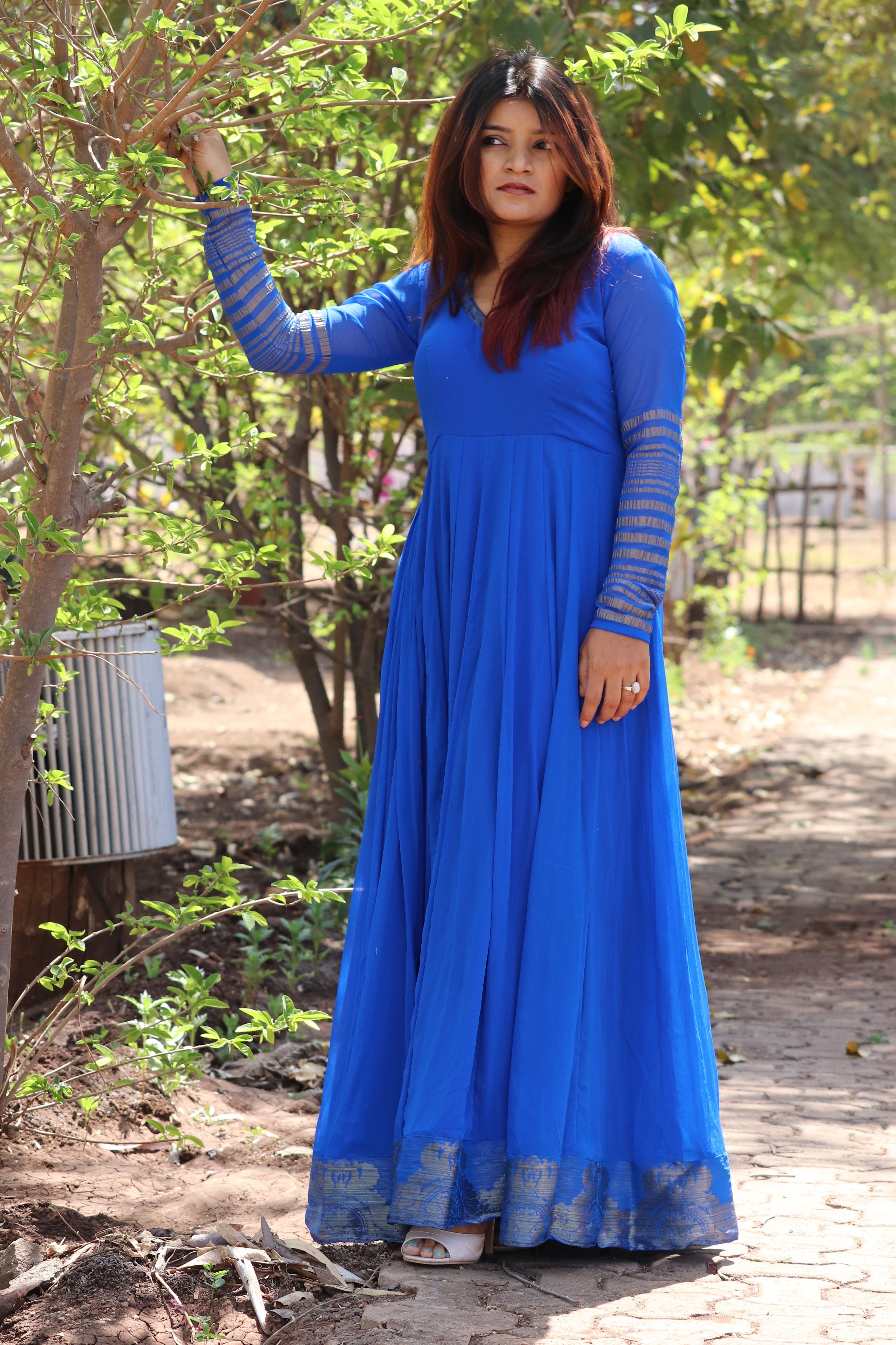 Blue Anarkali