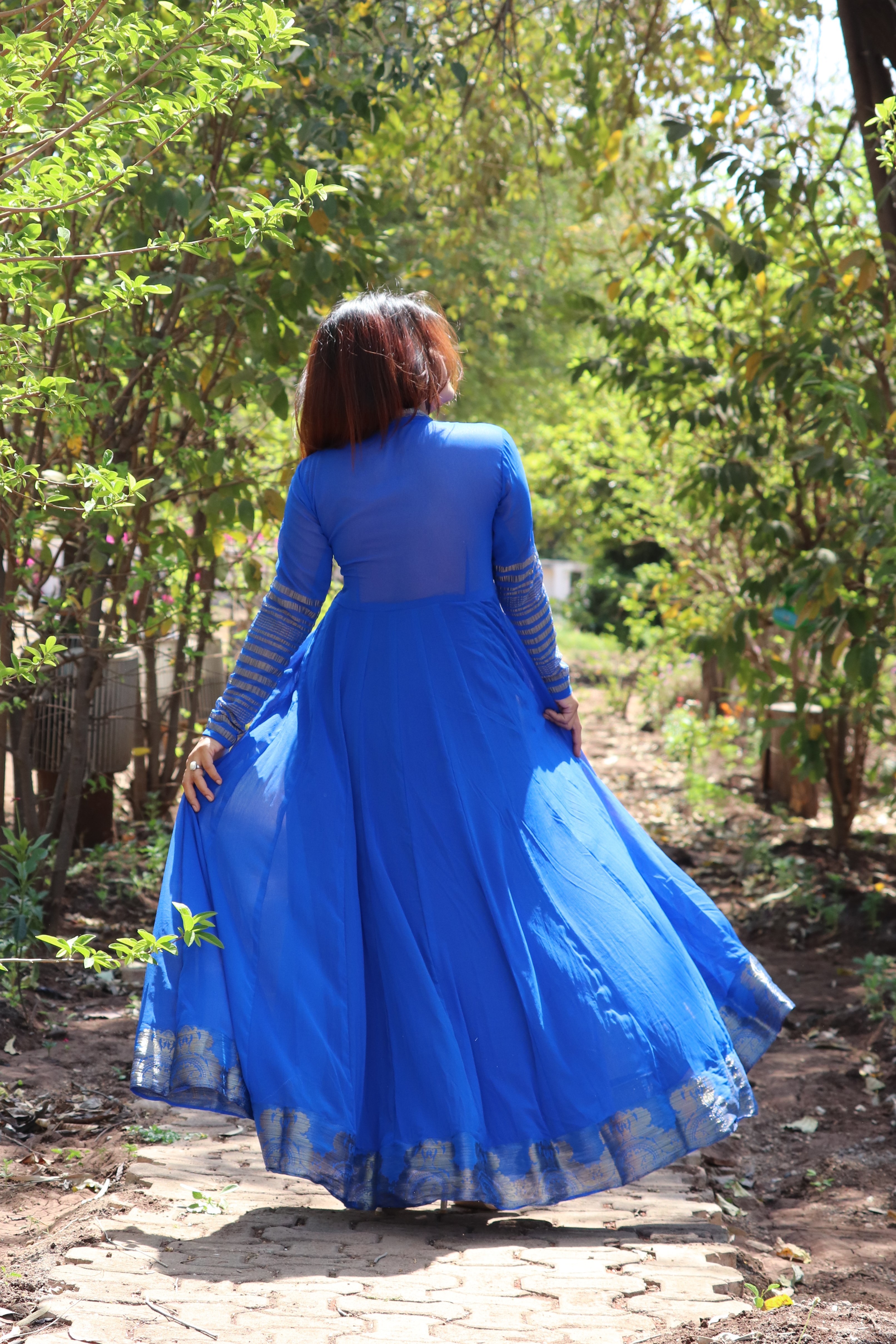 Blue Anarkali