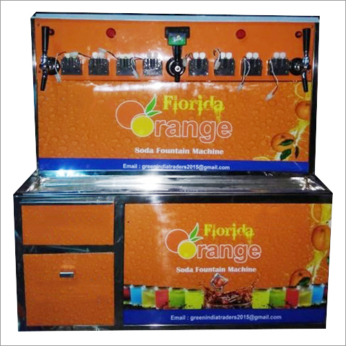 Portable Soda Machine - Stainless Steel, Orange Color, 220-240 Volt Automatic Operation | Ideal for Mobile Events