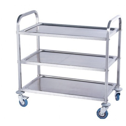 Large Instrument Trolley - Stainless Steel 1000x490x900 Mm | Eco-friendly, Fireproof Standard, Water Resistant, No Assembly Required, Modern Design