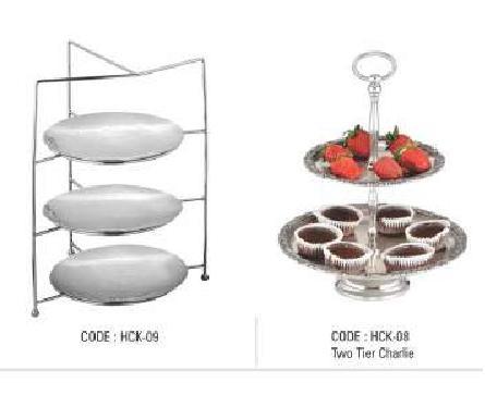 Banquet & Buffetware - Stainless Steel, Polished Finish | Round & Oval, 2-Tier and 3-Tier Options