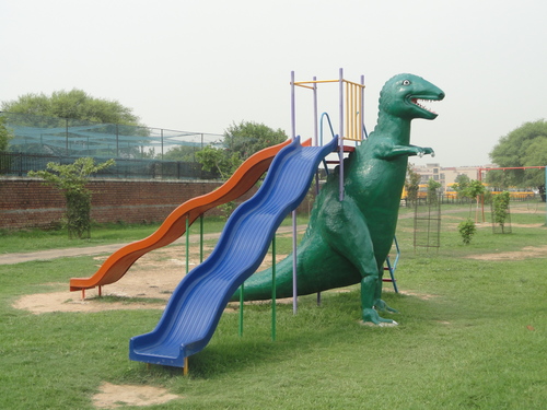 मेटल चिल्ड्रेन डायनासोर स्लाइड