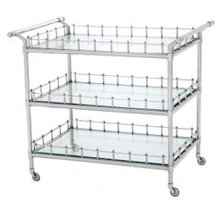 Steel Stainless Kitchen Trolley No Assembly Required