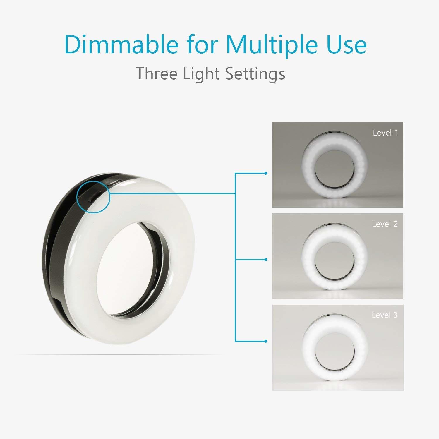 Ring Flash Light - Durable Plastic, Compact Design | Ideal For Professional Photography, Even Lighting, Easy Mounting