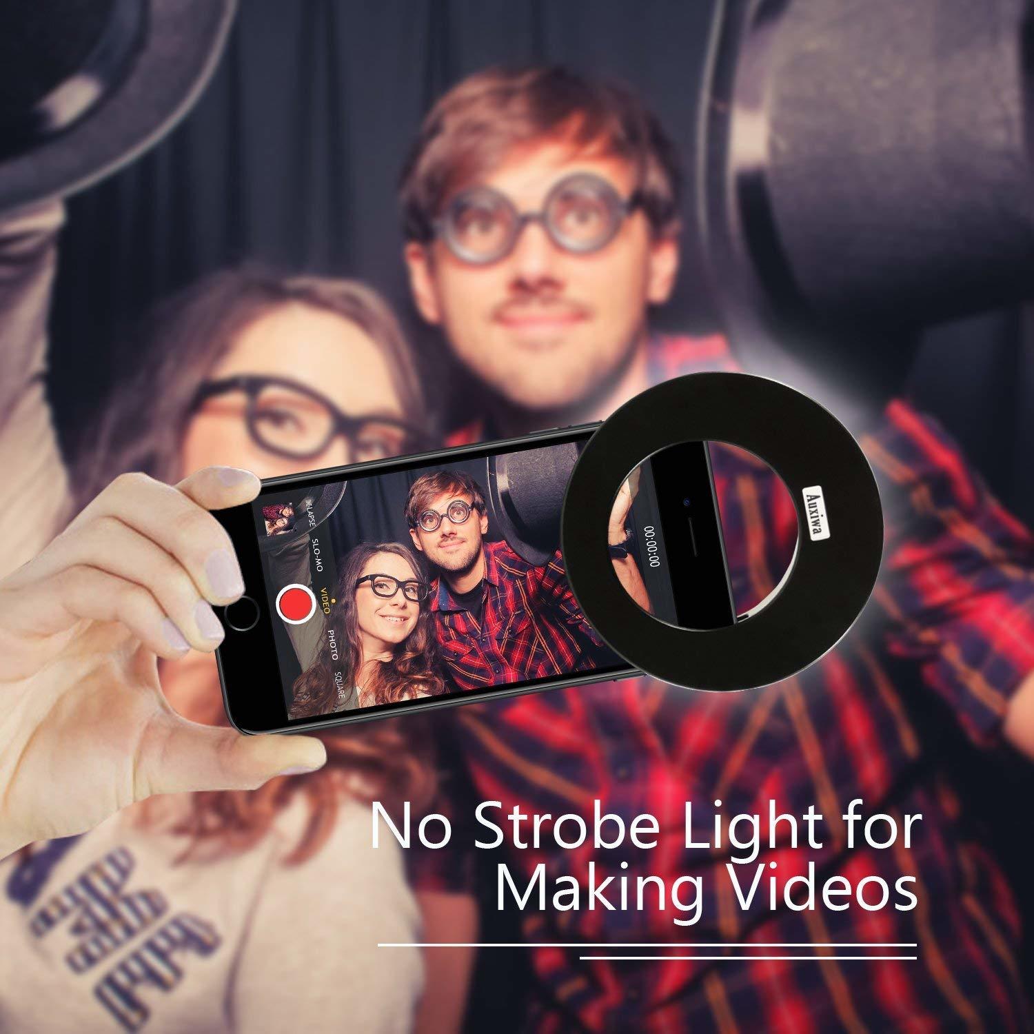 Ring Flash Light - Durable Plastic, Compact Design | Ideal For Professional Photography, Even Lighting, Easy Mounting