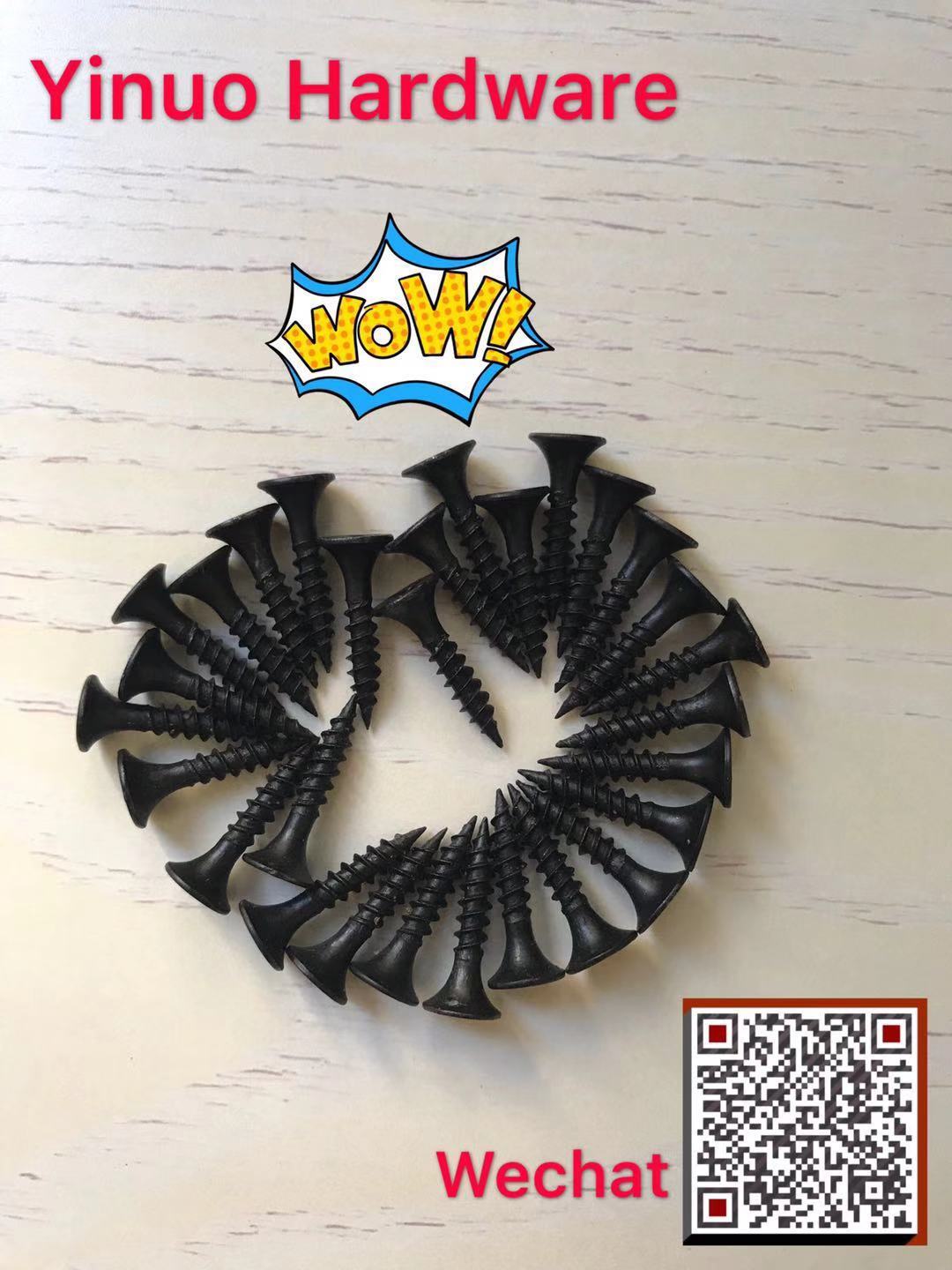 Drywall Screws - Carbon Steel, 3.5x25mm, Matte Black Finish | Bugle Head, Fine Thread, Multi-use Applications