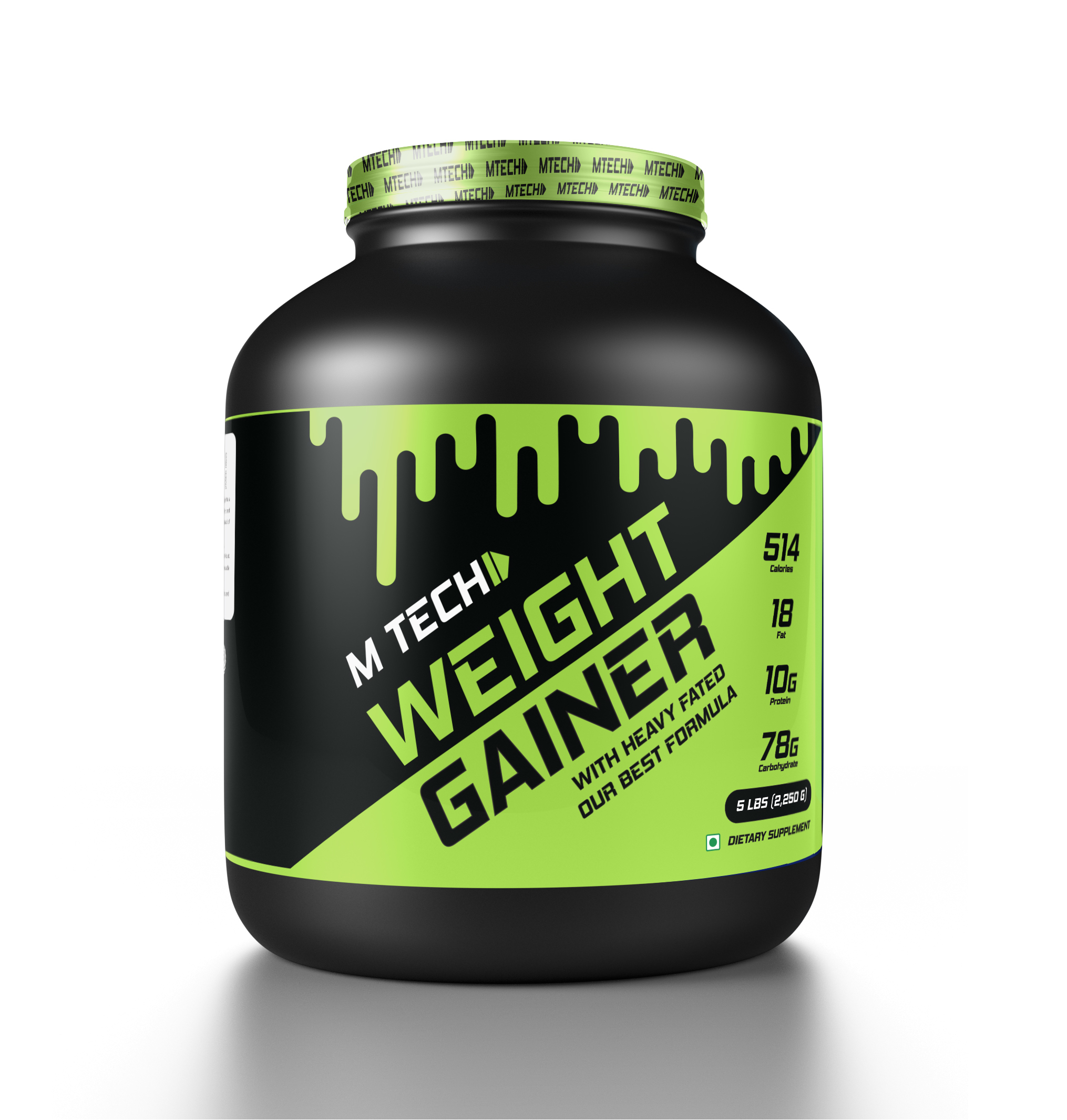 Weight Gainer Powder - 20gm Dosage | Muscle Mass Growth, Nutritional Support With Milk And Soya Proteins, Vitamins & Minerals