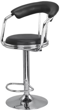 Zent Chrome Bar Stool No Assembly Required