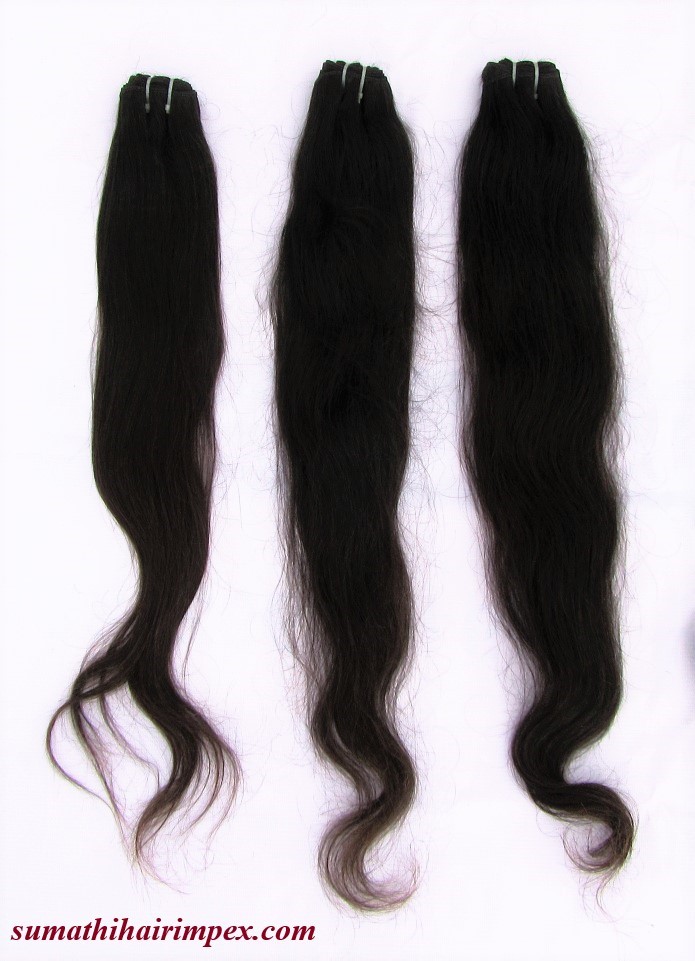 Straight Human Hair - Color: Black