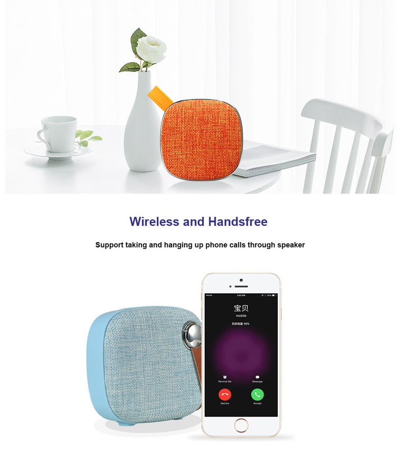 Bluetooth Mini Speaker Cabinet Material: Plastic