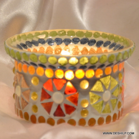 New Design Small T Light Candle Holder - Material: Glass